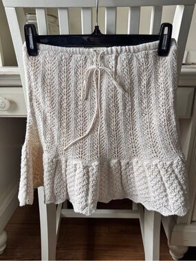 Zara crochet mini skirt